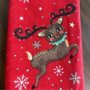 Johanna Parker Christmas Kitchen Linens Reindeer Set